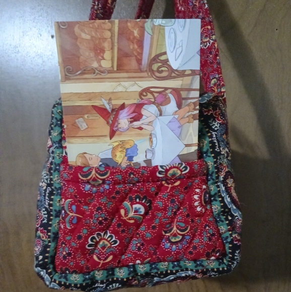 Vera Bradely Collette Red (Fall 1995) Handbag - Picture 4 of 7